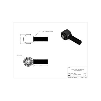 Clayton Off Road Forged Giiro Rod End 1-1/4"-12