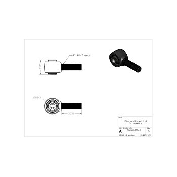 Clayton Off Road Forged Giiro Rod End Rear Upper Arm 1"-14