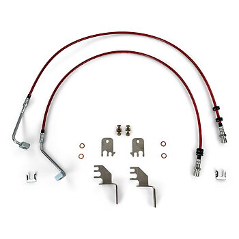Clayton Off Road HD Front Brake Lines 36" 0-5" Lift Single-Piston Caliper - Jeep JL, JLU & JT