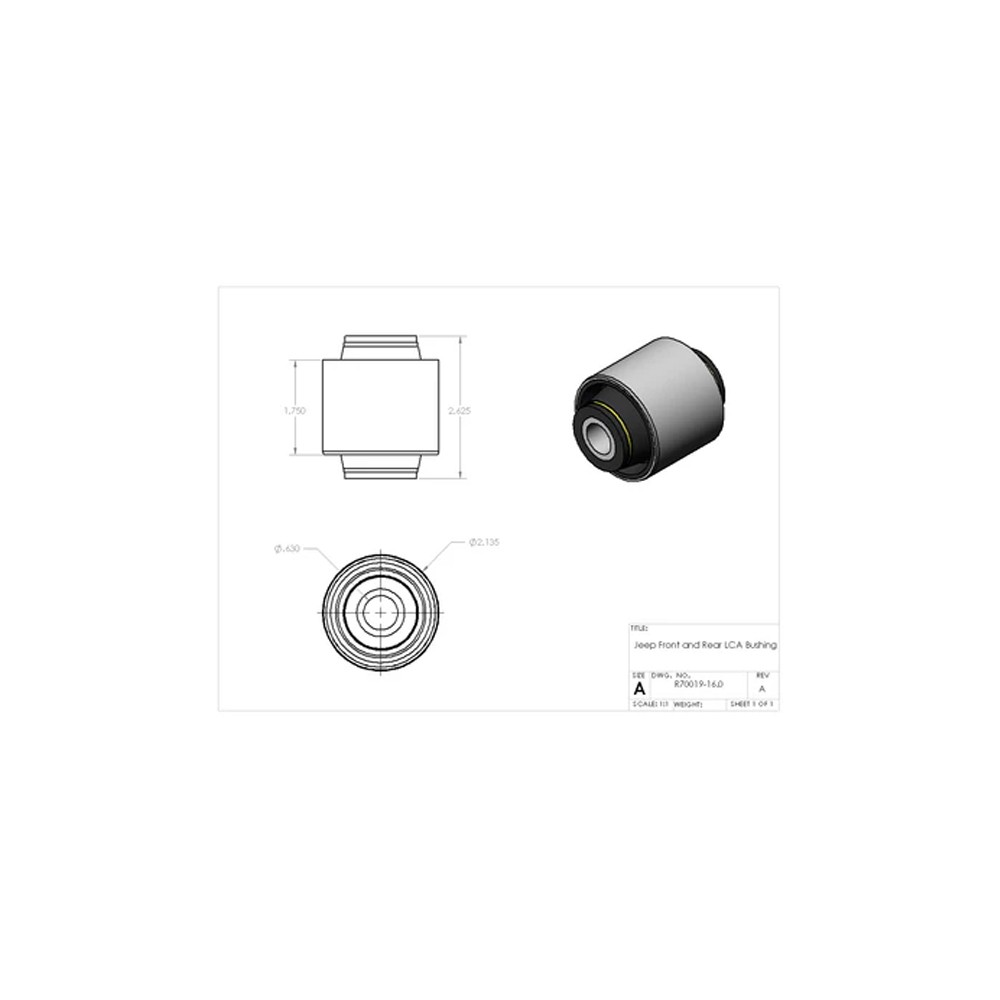 Clayton Off Road Front Lower Control Arm Bushing - 3