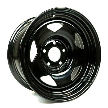 OFD Sirius Steel Wheel 15x7 ET-12 5x114.3 Gloss Black - Jeep YJ, TJ, XJ & ZJ