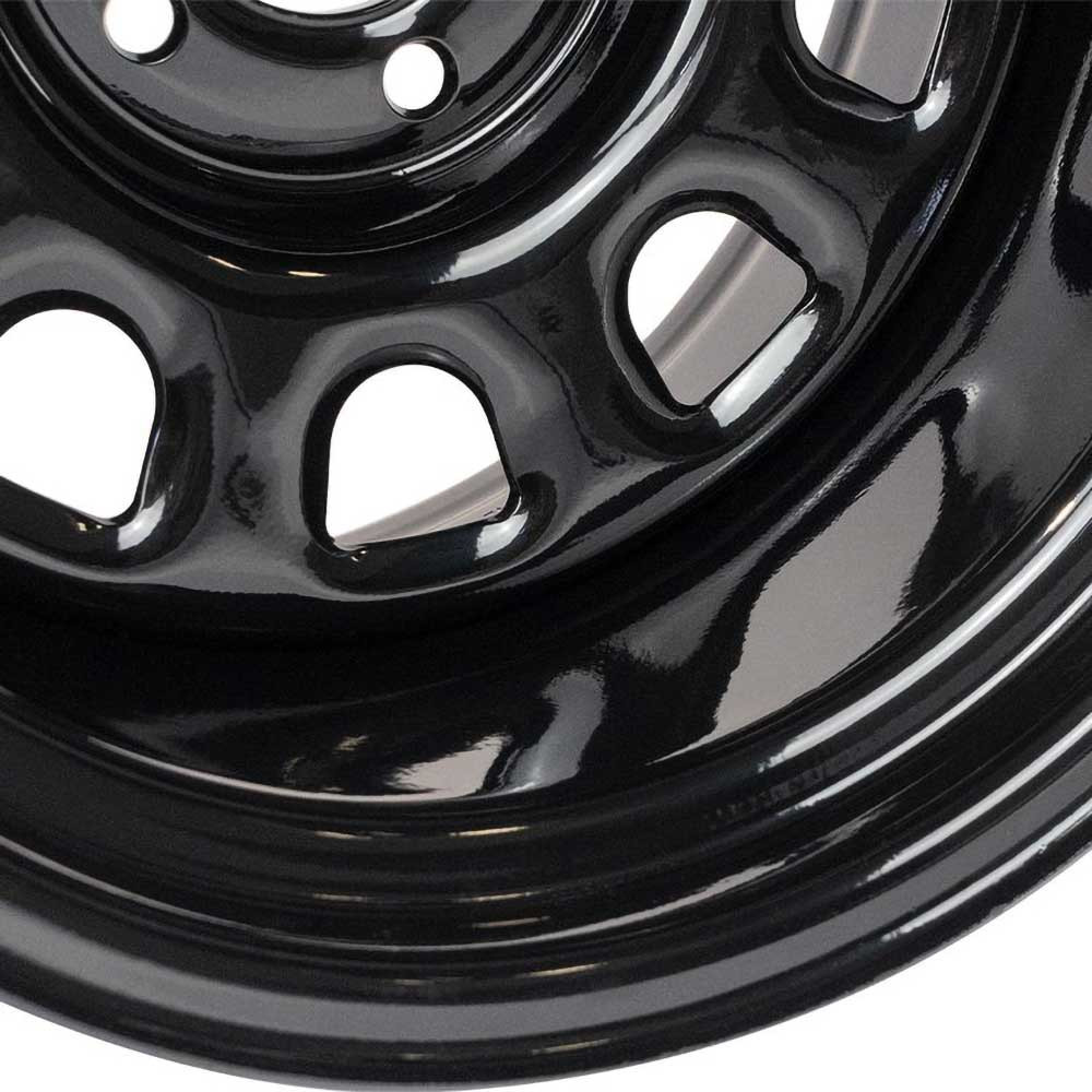 OFD Sputnik Steel Wheel 16x10 ET-44 5x114.3 Gloss Black - Jeep YJ, TJ, XJ & ZJ - 3