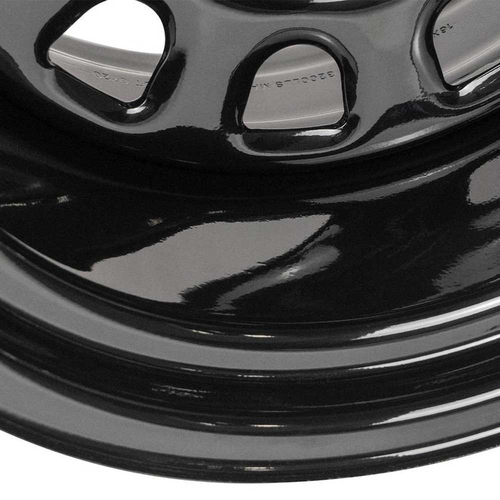 OFD Sputnik Steel Wheel 16x10 ET-44 5x114.3 Gloss Black - Jeep YJ, TJ, XJ & ZJ - 5
