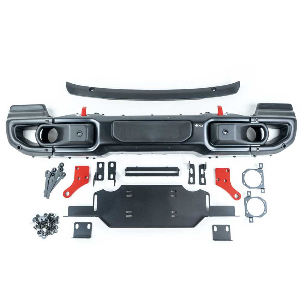 OFD Full Coverage Steel Front Bumper with Winch Plate - Jeep JL, JLU & JT