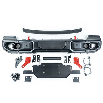 OFD Full Coverage Steel Front Bumper with Winch Plate - Jeep JL, JLU & JT