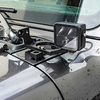 OFD Hood Light Bar Brackets - Jeep JL, JLU & JT