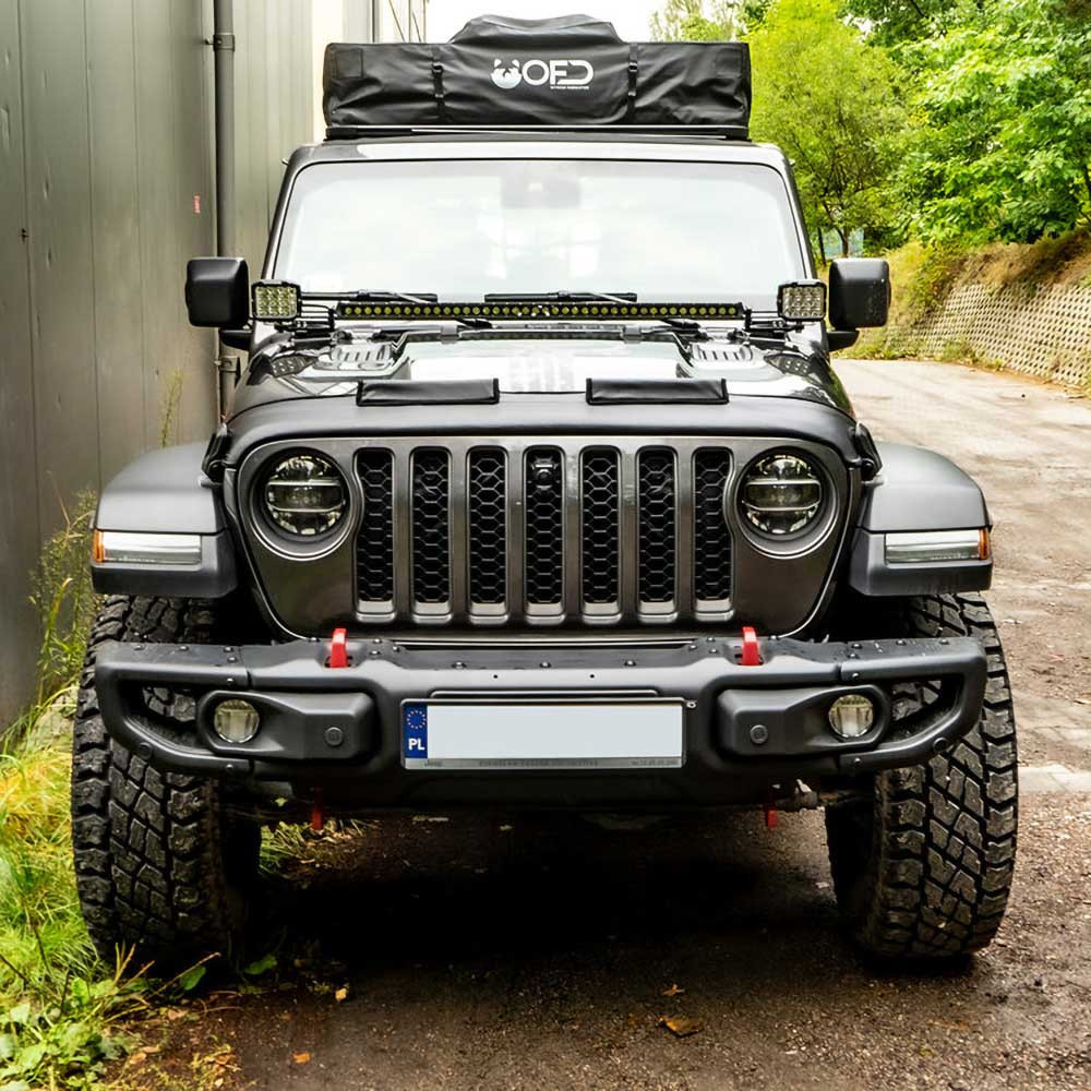 OFD Hood Light Bar Brackets - Jeep JL, JLU & JT - 8