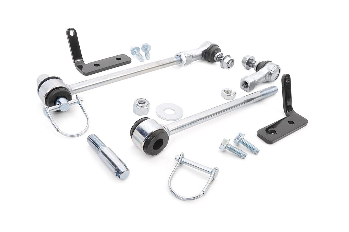 Rough Country Front Quick Disconnect Sway Bar Links 2.5" - Jeep JK& JKU