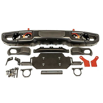 OFD Steel Front Bumper with Winch Plate without Parking Sensors - Jeep JL, JLU & JT