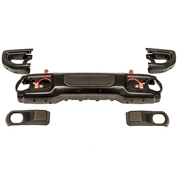 OFD Steel Front Bumper with Winch Plate without Parking Sensors - Jeep JL, JLU & JT