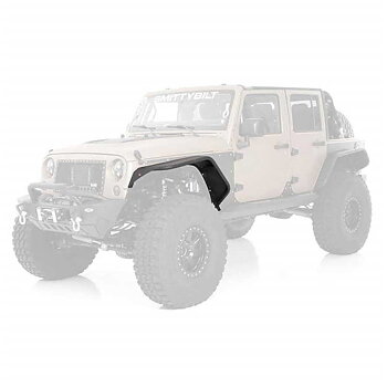 Smittybilt XRC Flux Front Tube Fender Flares - Jeep JK & JKU
