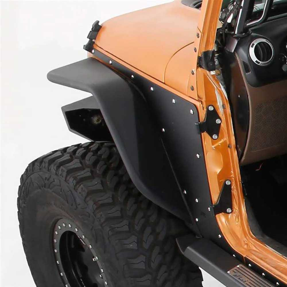 Smittybilt XRC Flux Front Tube Fender Flares - Jeep JK & JKU - 7
