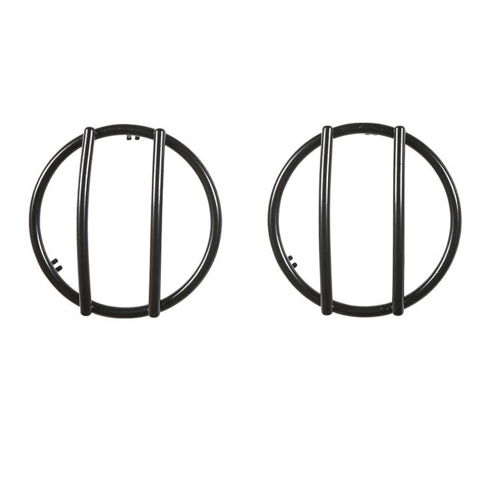 Smittybilt Front Euro Turn Signal Guards Black - Jeep JK & JKU - 2