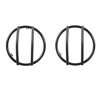 Smittybilt Front Euro Turn Signal Guards Black - Jeep JK & JKU