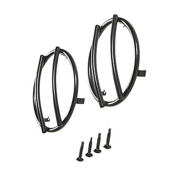 Smittybilt Front Euro Turn Signal Guards Black - Jeep JK & JKU