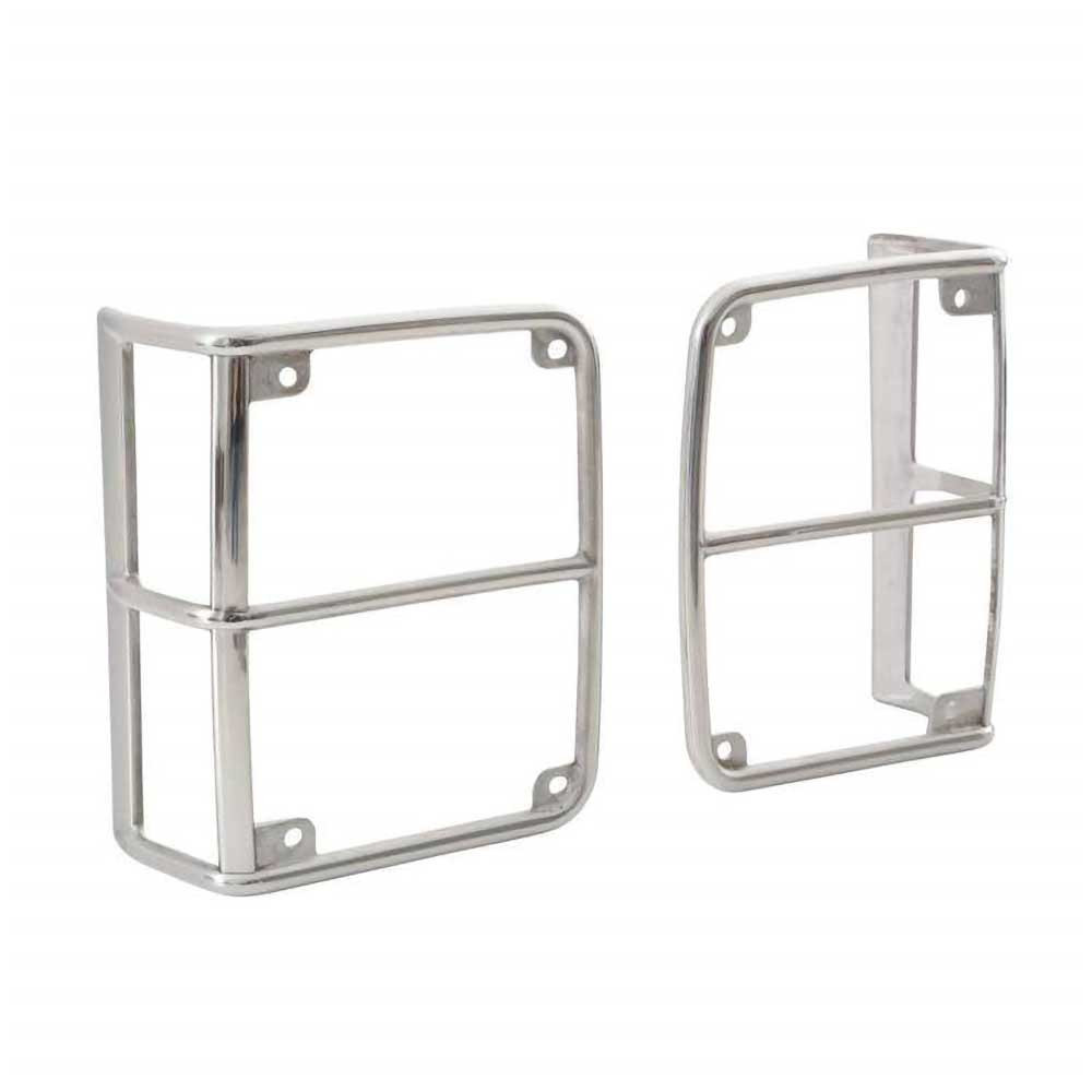 Smittybilt Tail Light Guards Polished - Jeep JK & JKU - 2