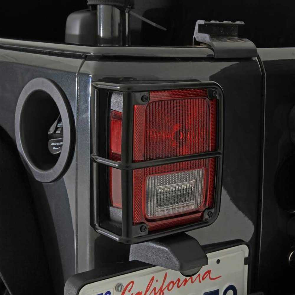Smittybilt Tail Light Guards Black - Jeep JK & JKU - 6