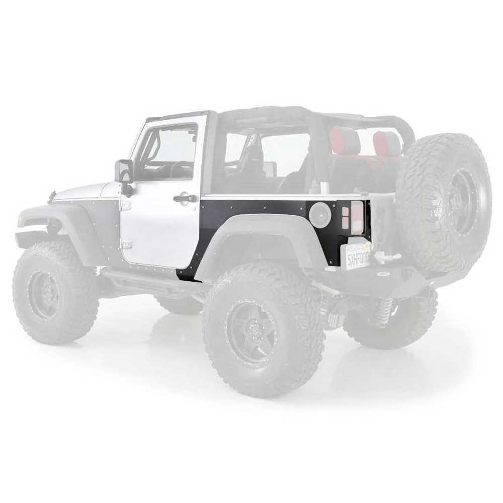 Smittybilt XRC Rear Body Armor Fender Skins - Jeep JK 2 Doors