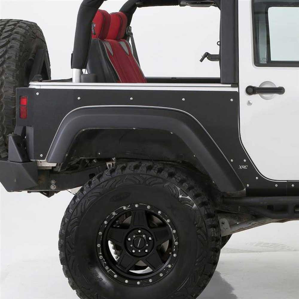 Smittybilt XRC Rear Body Armor Fender Skins - Jeep JK 2 Doors - 7