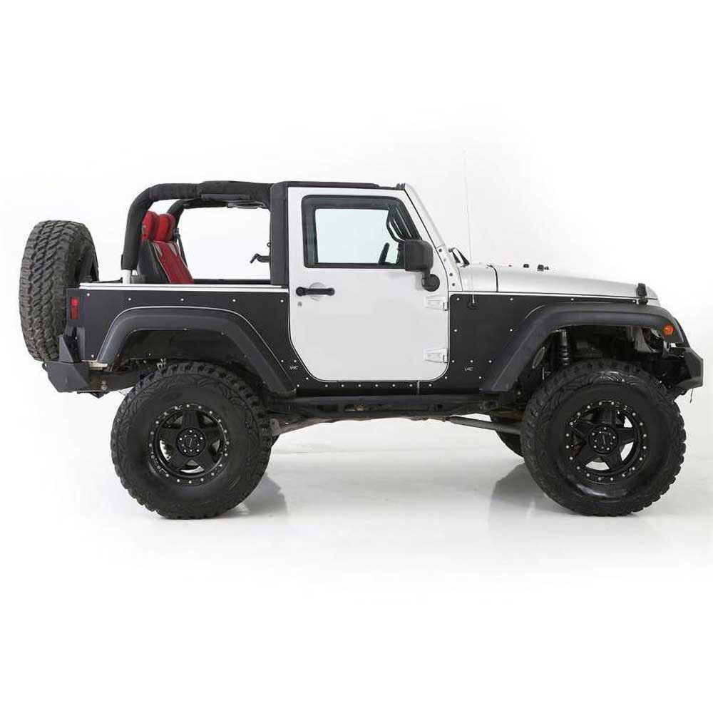 Smittybilt XRC Rear Body Armor Fender Skins - Jeep JK 2 Doors - 6