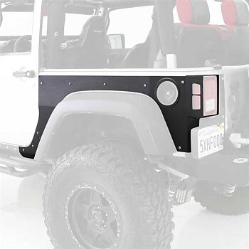 Smittybilt XRC Rear Body Armor Fender Skins - Jeep JK 2 Doors