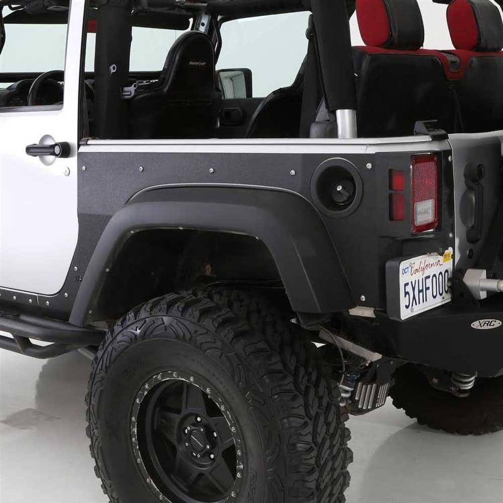 Smittybilt XRC Rear Body Armor Fender Skins - Jeep JK 2 Doors - 4