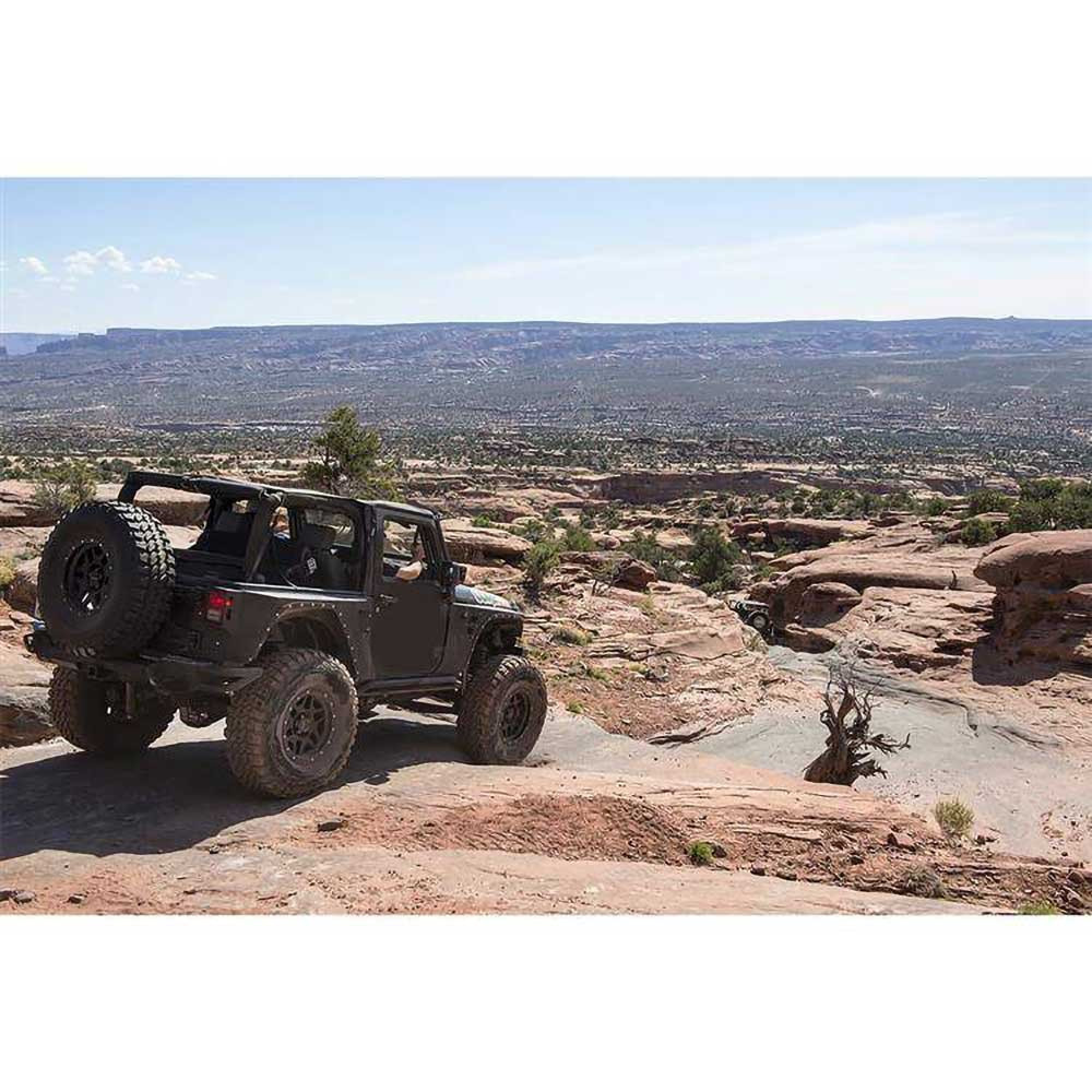 Smittybilt XRC Armor Rear Corner Guards with Fenders - Jeep JK 2 Doors - 9