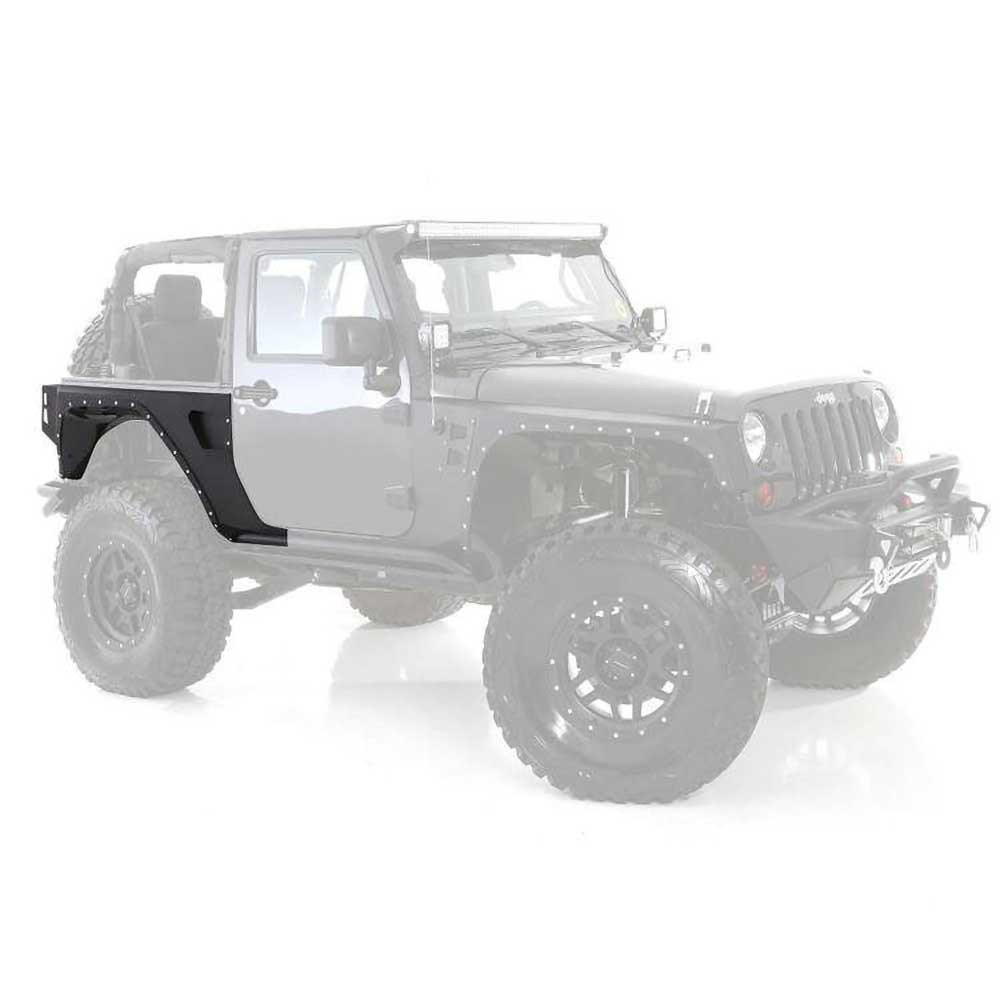 Smittybilt XRC Armor Rear Corner Guards with Fenders - Jeep JK 2 Doors - 2