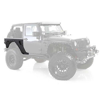 Smittybilt XRC Armor Rear Corner Guards with Fenders - Jeep JK 2 Doors