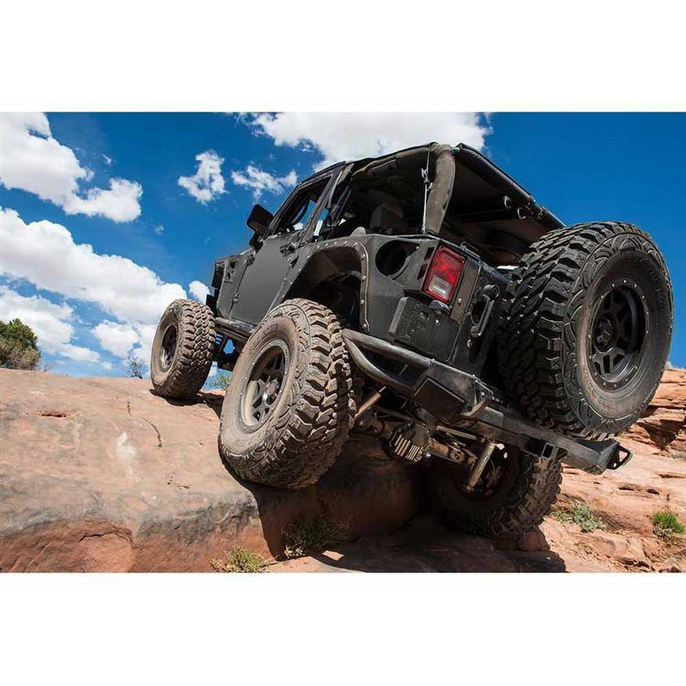 Smittybilt XRC Armor Rear Corner Guards with Fenders - Jeep JK 2 Doors - 8