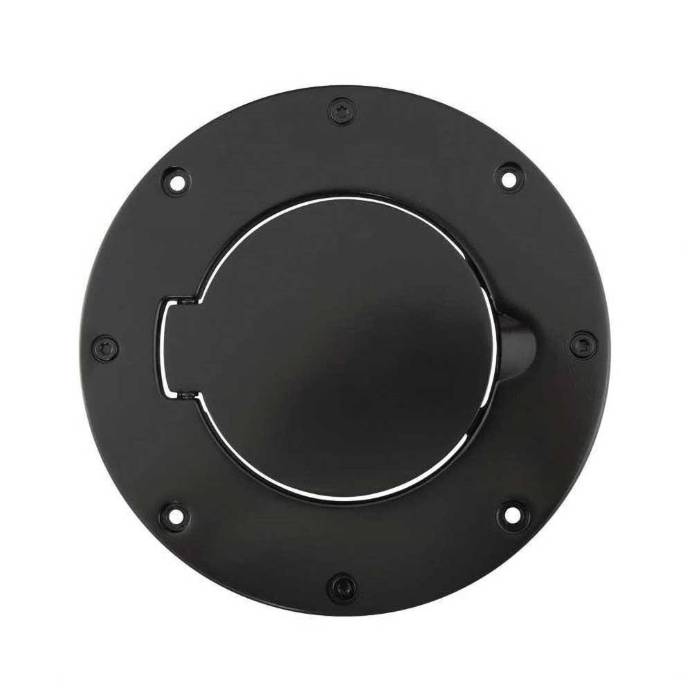 Smittybilt Aluminium Fuel Door Black - Jeep TJ & LJ