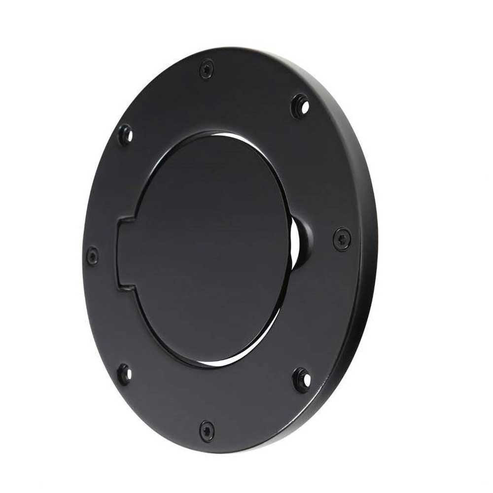Smittybilt Aluminium Fuel Door Black - Jeep TJ & LJ - 3