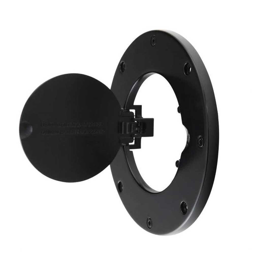 Smittybilt Aluminium Fuel Door Black - Jeep TJ & LJ - 4
