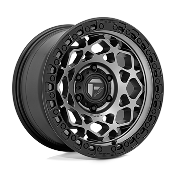Fuel Unit 17x9" 4.5BS Gunmetal w/ Matte Black Ring - Jeep JK, JL & JT
