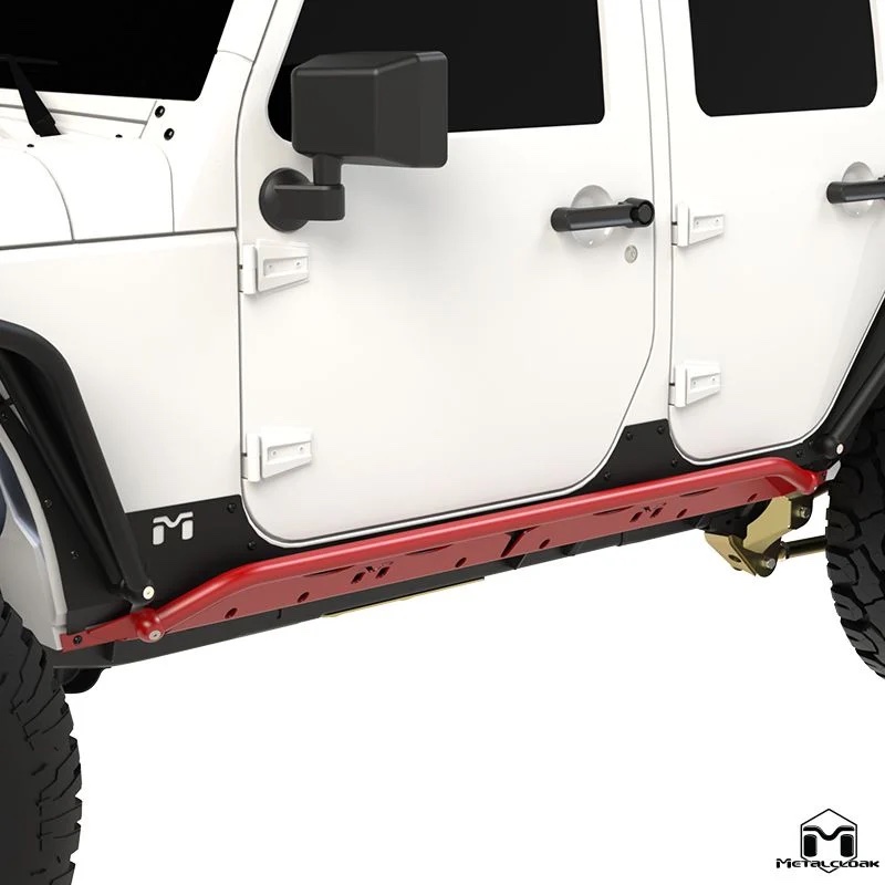 Metalcloak Rocker Rail, Pair, Black Powdercoat - Jeep JKU - 3