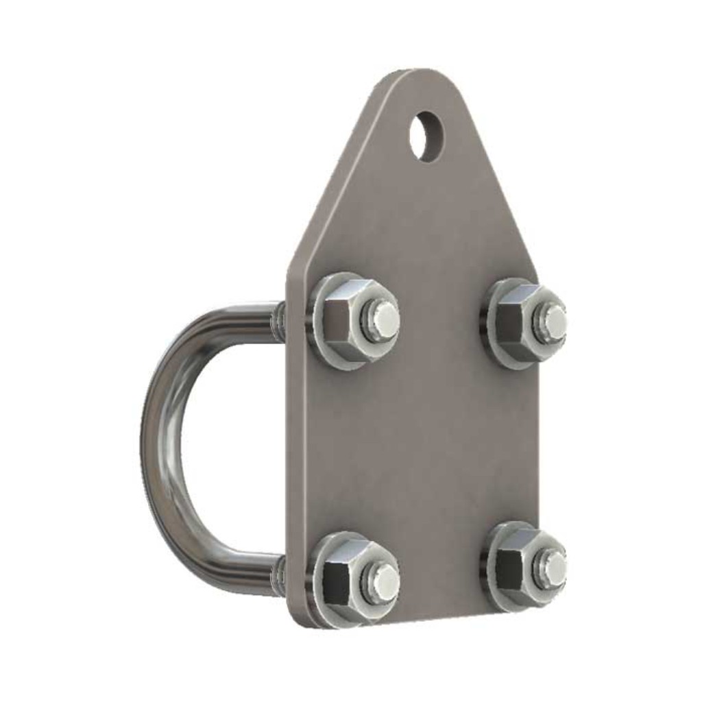 Barnes 4WD Flat Steering Stabilizer Tie Rod Bracket 1-1/2"