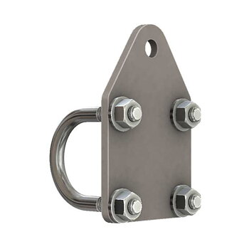 Barnes 4WD Flat Steering Stabilizer Tie Rod Bracket 1-1/2"