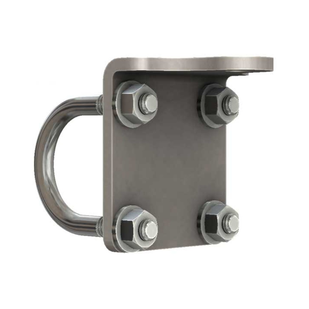 Barnes 4WD Bent Steering Stabilizer Tie Rod Bracket 1-1/2" - 2