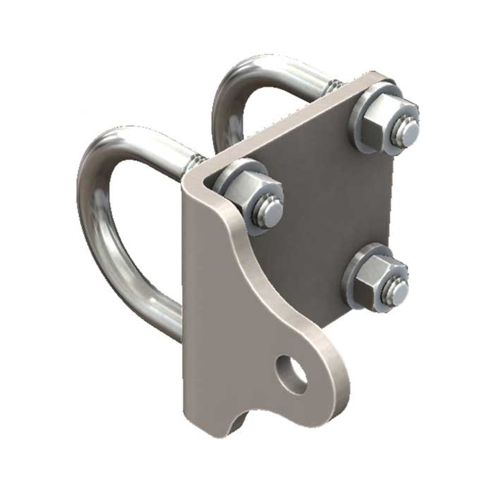 Barnes 4WD Bent Steering Stabilizer Tie Rod Bracket 1-1/2"