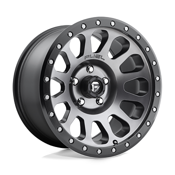 Fuel Vector 17x9" 4.5BS Matte Gunmetal Black Bead Ring - Jeep JK, JL & JT