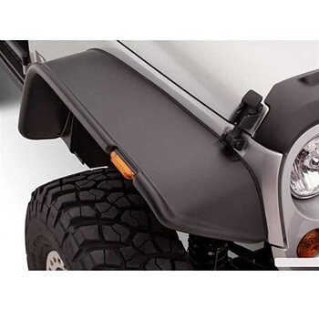 Bushwacker Flat Style Fender Flares Front & Rear - Jeep JK 2 Doors