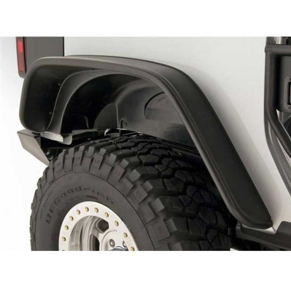 Bushwacker Flat Style Fender Flares Front & Rear - Jeep JK 2 Doors - 3