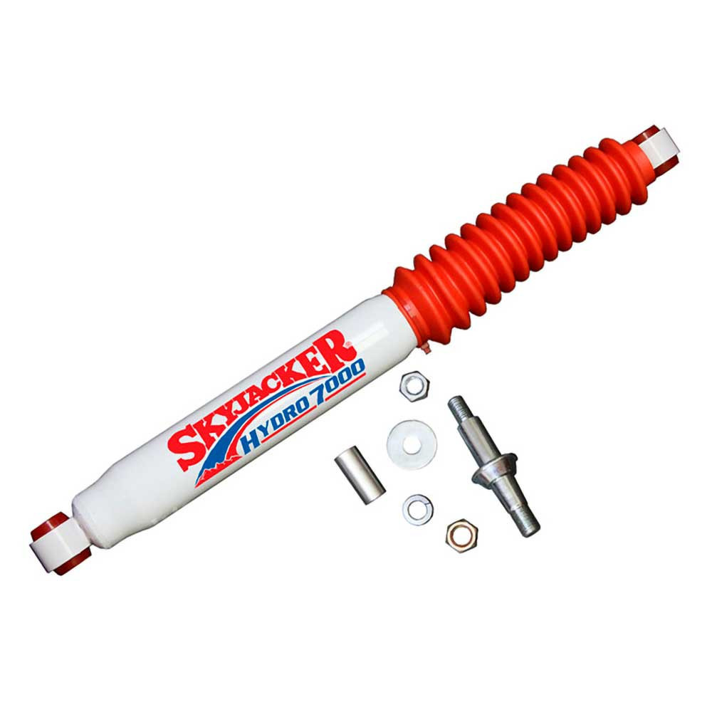 Skyjacker HD Steering Stabilizer White - Jeep YJ, TJ, LJ, XJ & ZJ