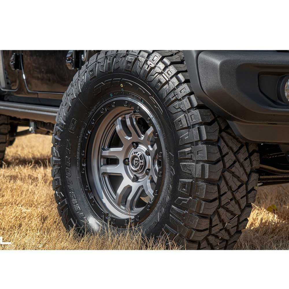Fuel Ammo 17x9" 4.5BS Matte Gunmetal Black Bead Ring - Jeep JK, JL & JT - 6