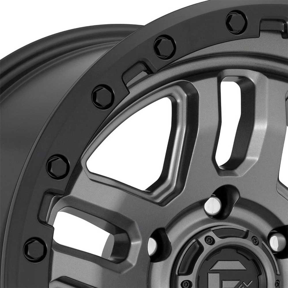 Fuel Ammo 17x9" 4.5BS Matte Gunmetal Black Bead Ring - Jeep JK, JL & JT - 4