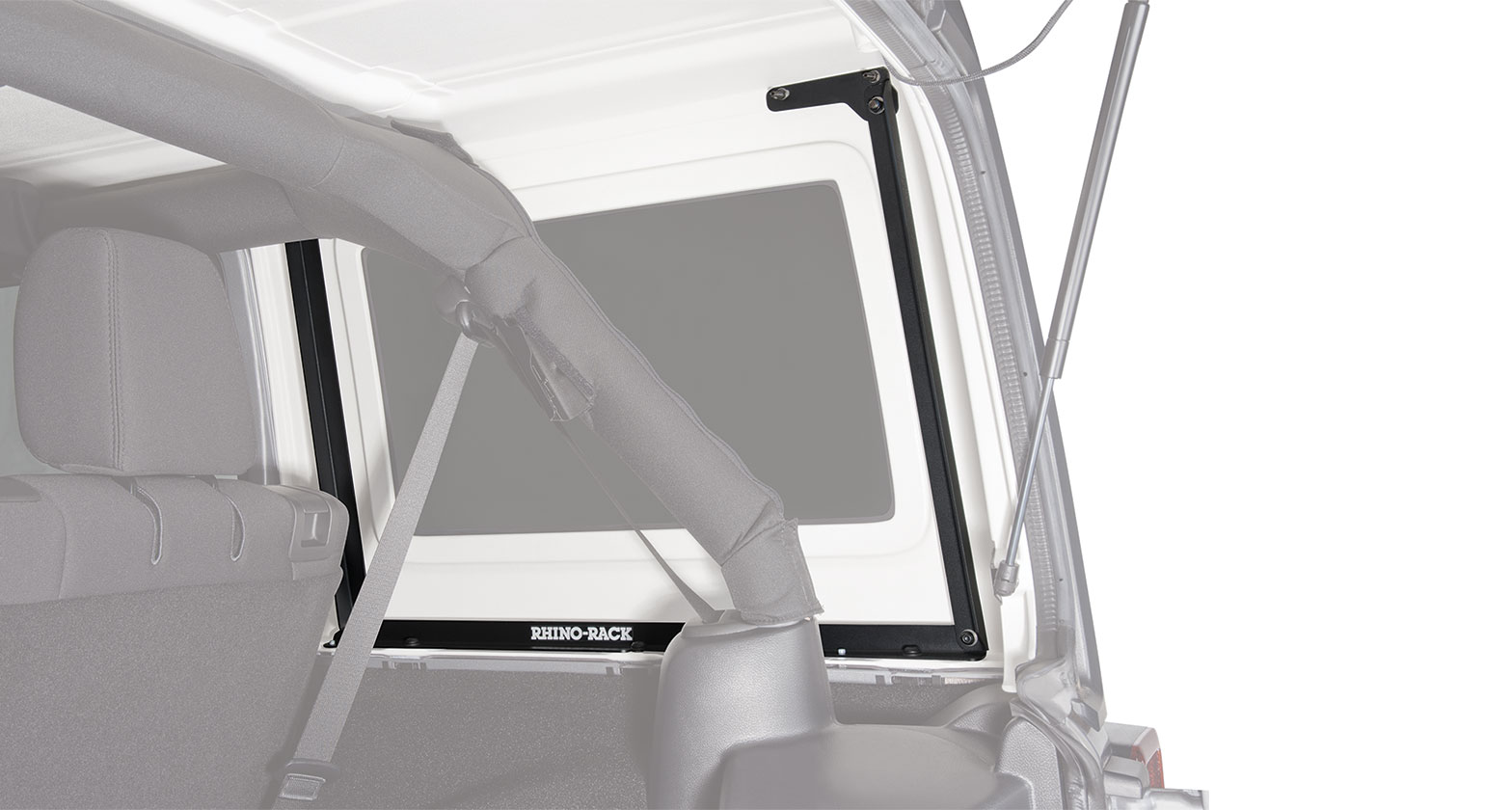 Rhino-Rack Pioneer Backbone Crossbar Roof Rack W Quick Release - Jeep JKU 4D - 2