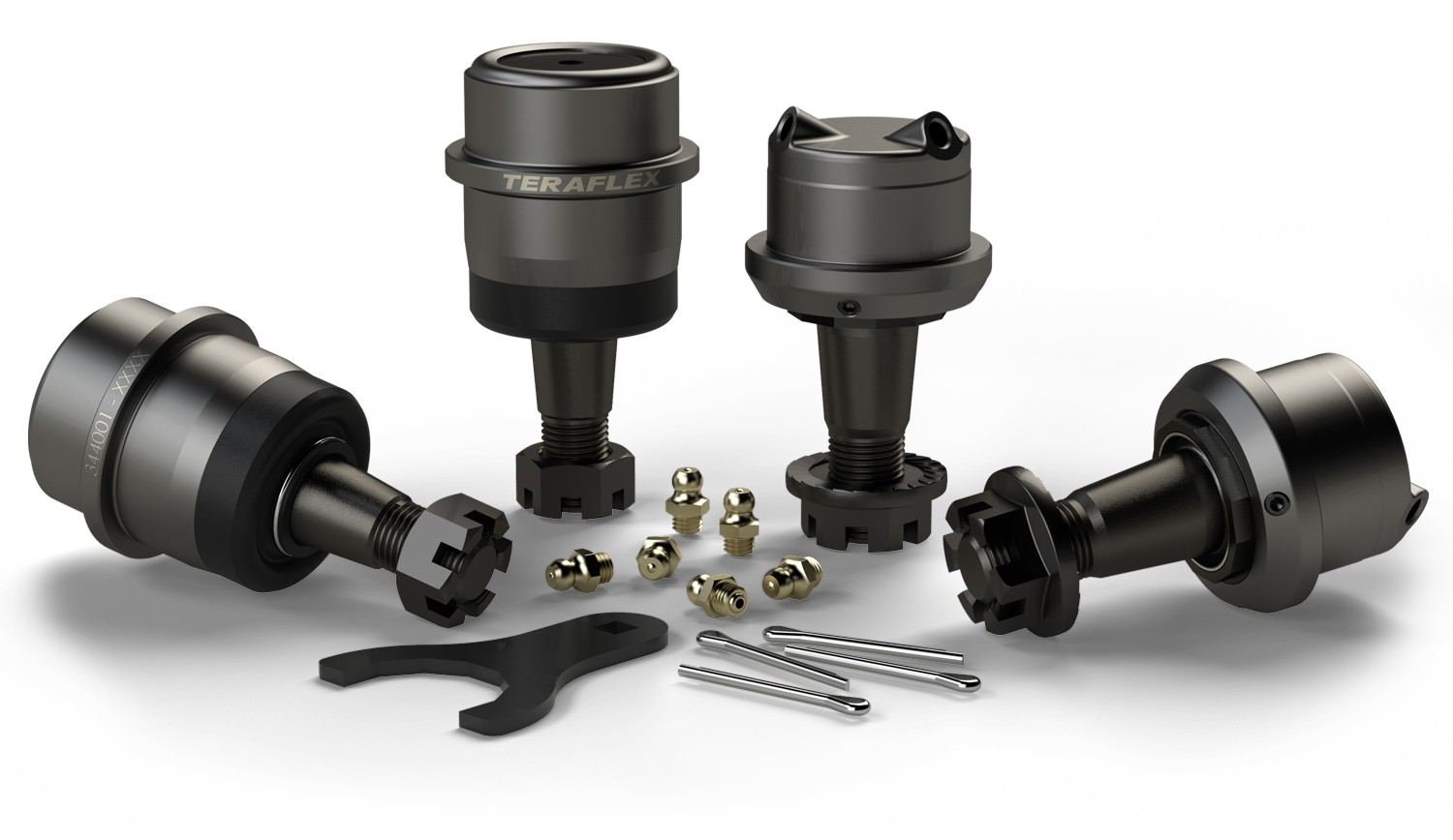 Teraflex Dana 30/44 HD Ball Joint Kit W/Out Knurl Upper & Lower – JK & JKU