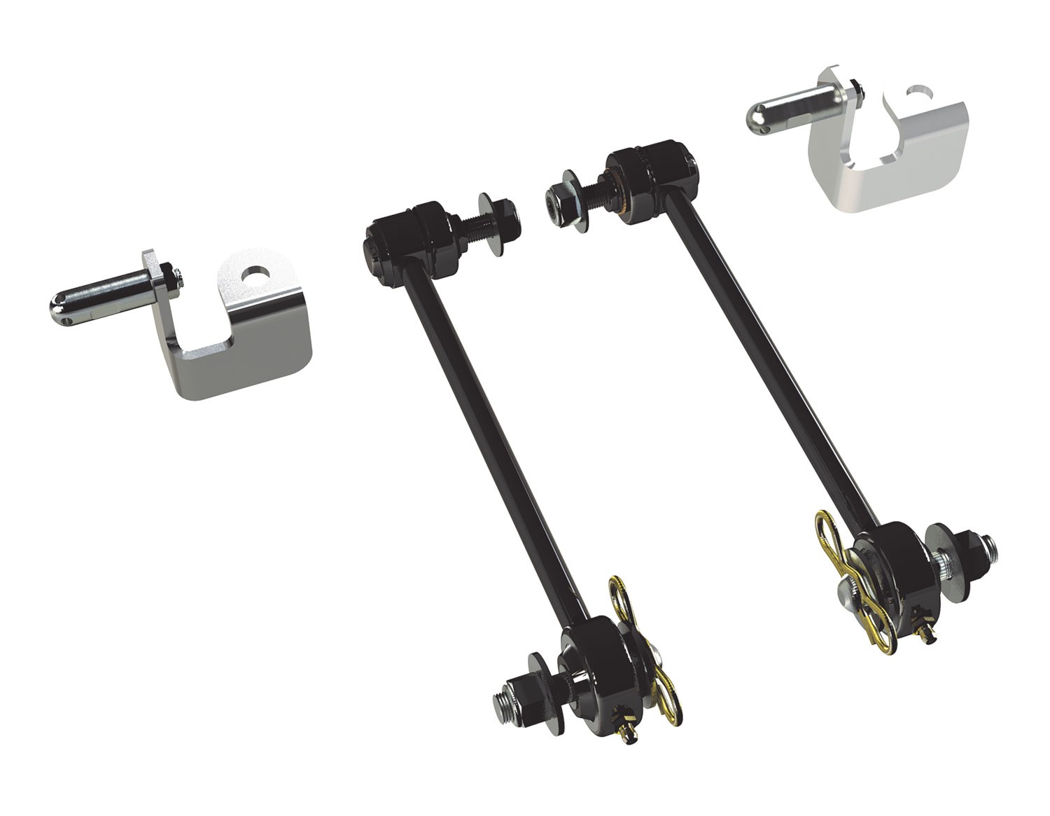 Teraflex Front Sway Bar Quick Disconnect Kit 3-4" Lift - Jeep JK & JKU