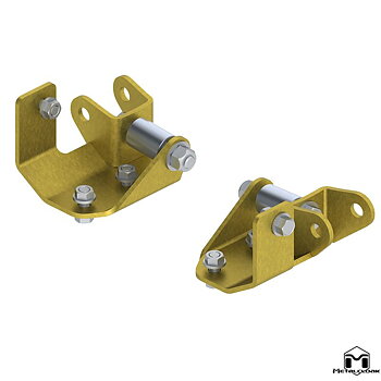Metalcloak Outboard Shock Mount Spacer, Relocation Kit - Jeep JK & JKU