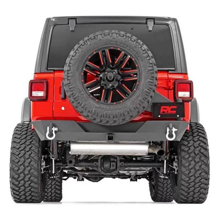 Rough Country Rear Trail Bumper W. Tirecarrier - Jeep JL/U - 4